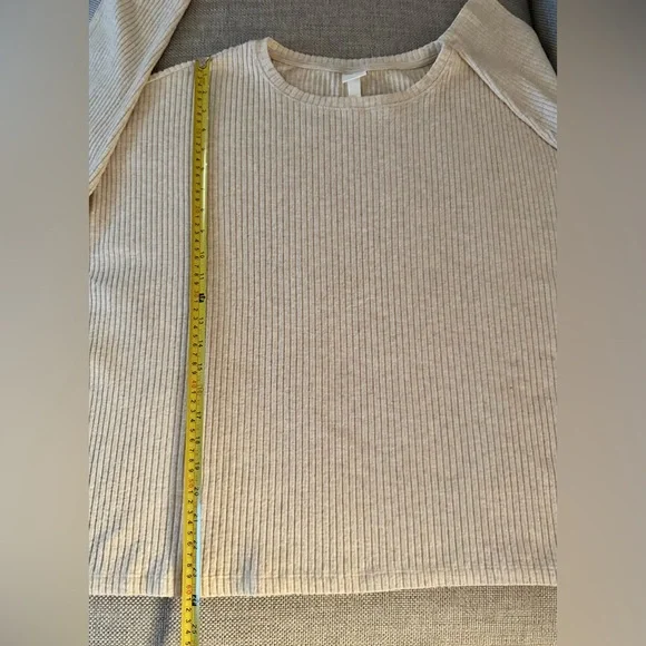 H&M Beige Ribbed Top - Picture 10 of 11